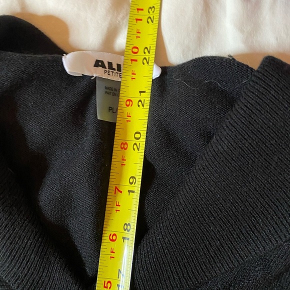ALIA Petites Black Super Soft cableknit Sweater LARGE - Picture 9 of 9